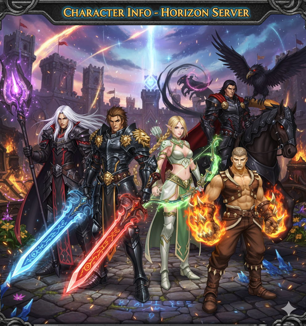 Horizon Server: Character Information Guide